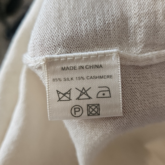 Glam Cashmere Silk Cashmere Blend Midi Length Wrap Dress Medium - Picture 5 of 5